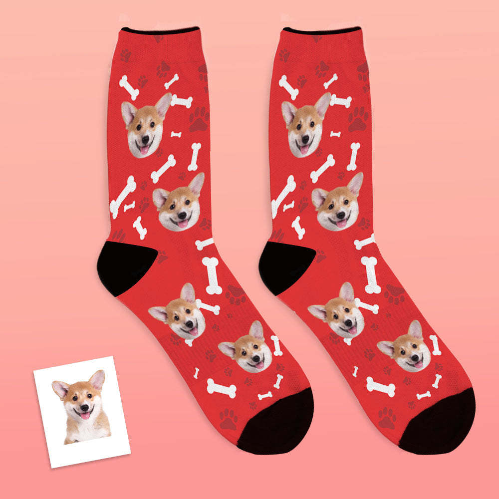 Custom Breathable Face Socks Dog Face Socks