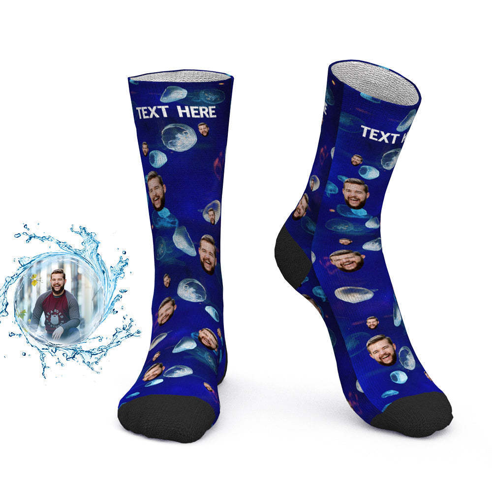 Custom Face Socks Jellyfish Photo - My Photo Socks AU