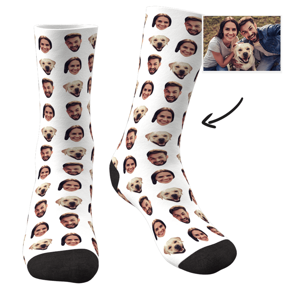 Custom Corlorful Socks With Your Photo - My Photo Socks AU