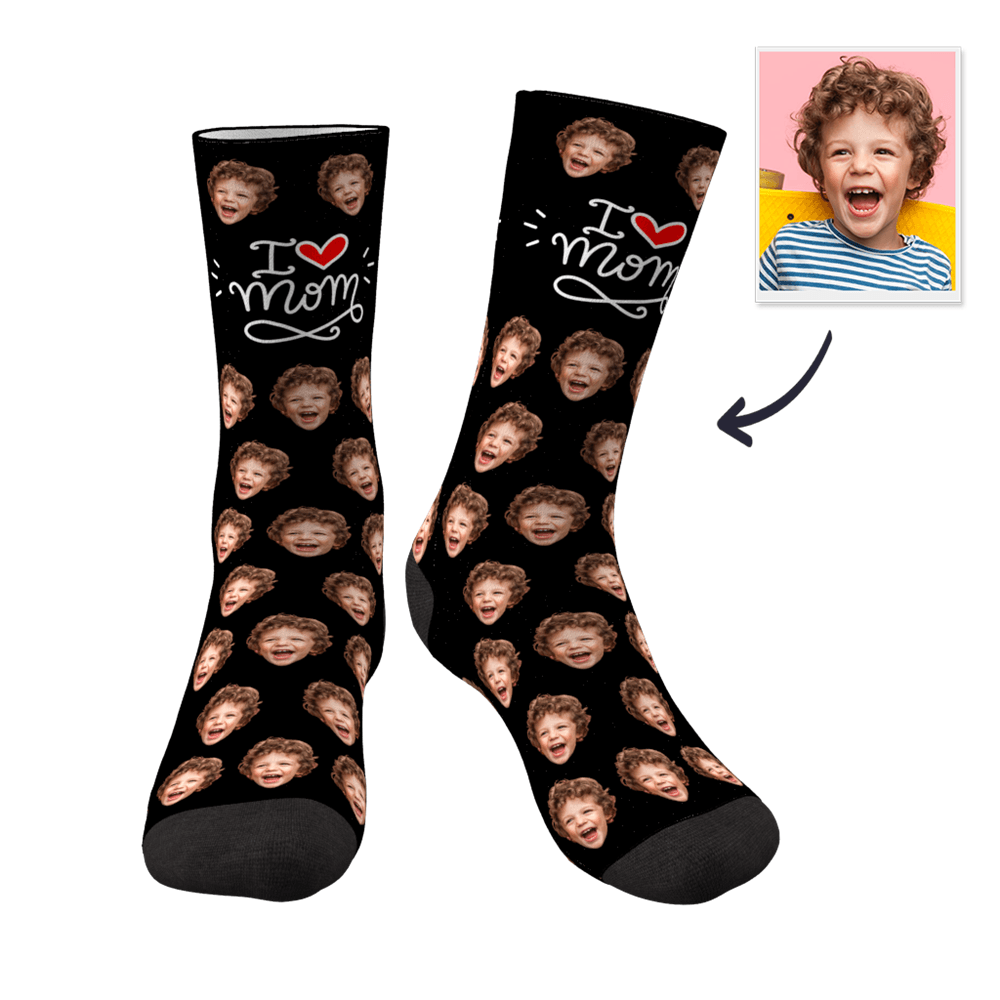 Printed In AU Custom Face Socks Add Pictures Socks