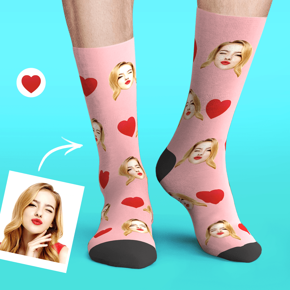 Printed In AU Custom Face Socks Add Pictures My Face Socks Emoticons L