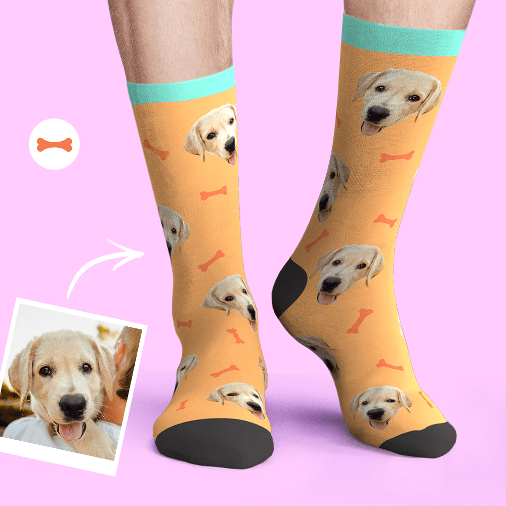 Printed In AU Custom Face Socks Add Pictures My Face Socks Pet Face So