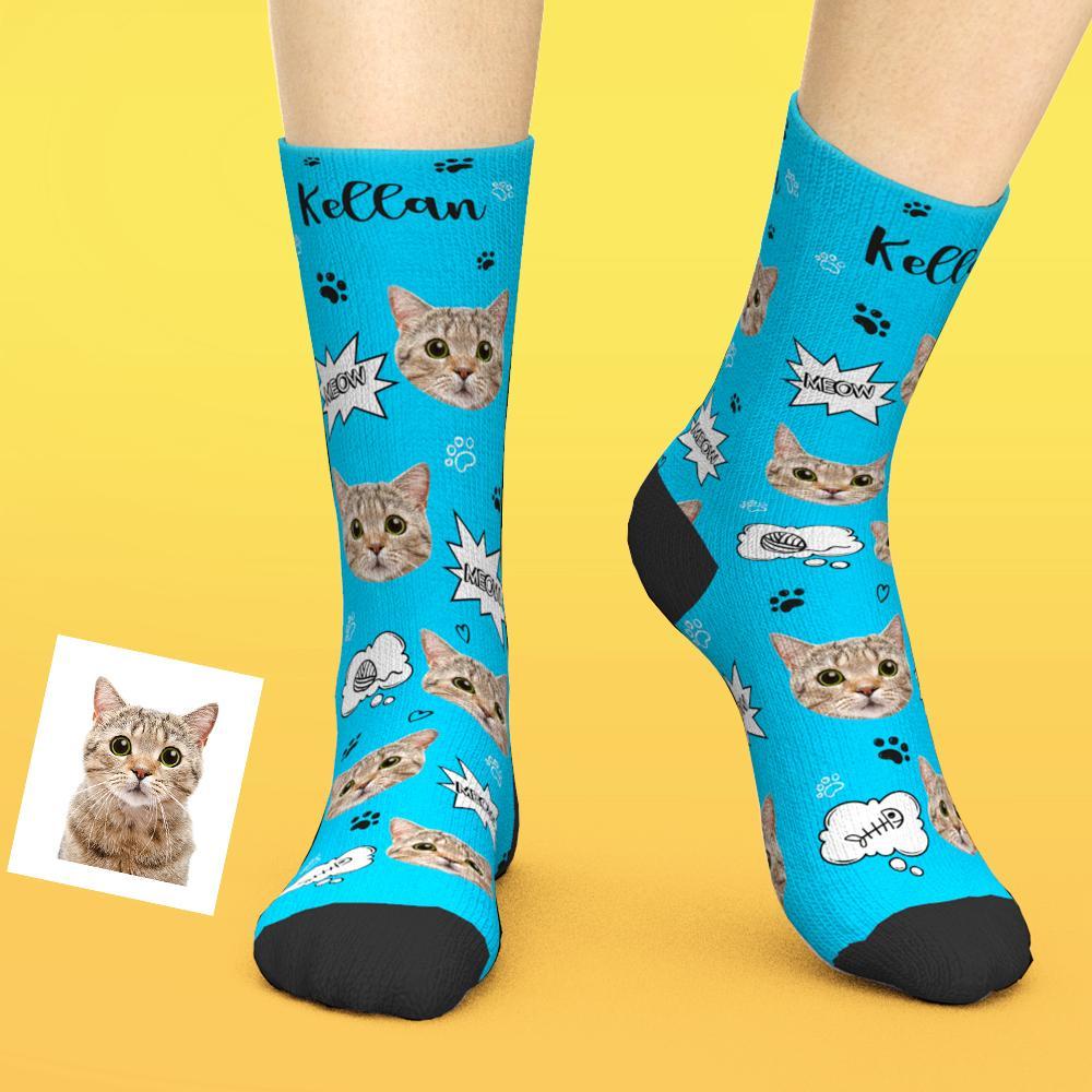 Printed In AU Custom Face Socks Add Pictures Socks
