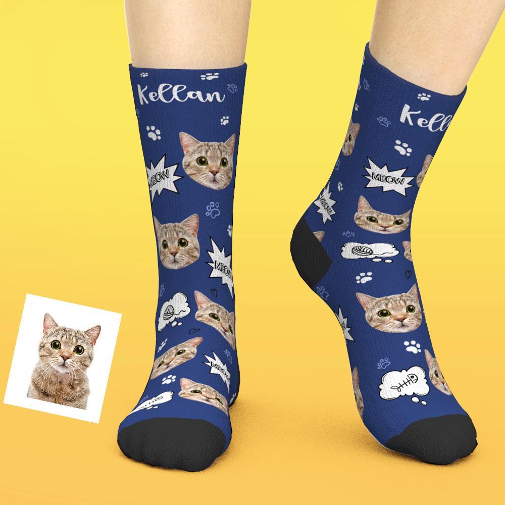 Printed In AU Custom Face Socks Add Pictures Socks