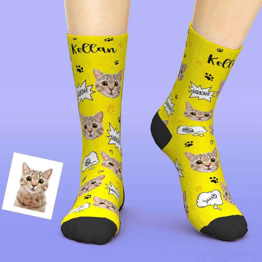 Printed In AU Custom Face Socks Add Pictures Socks