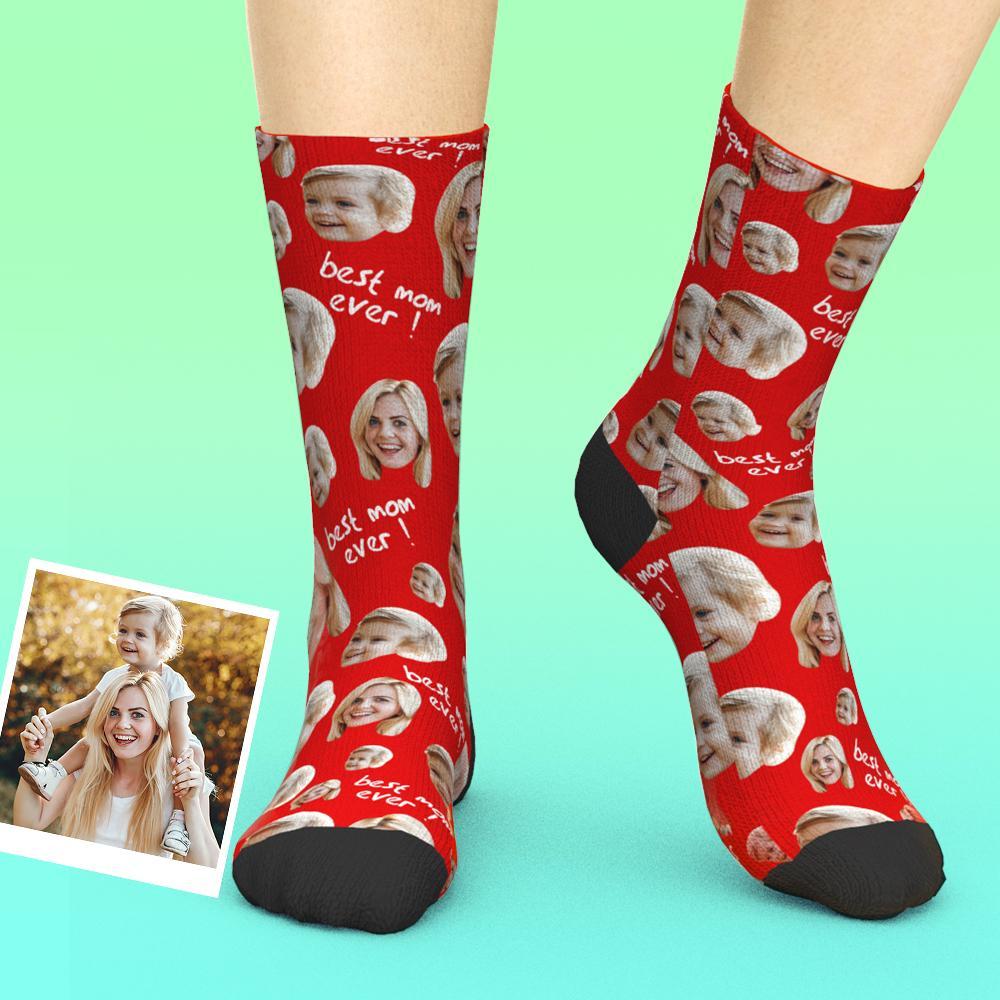 Printed In AU Custom Face Socks Add Pictures Socks