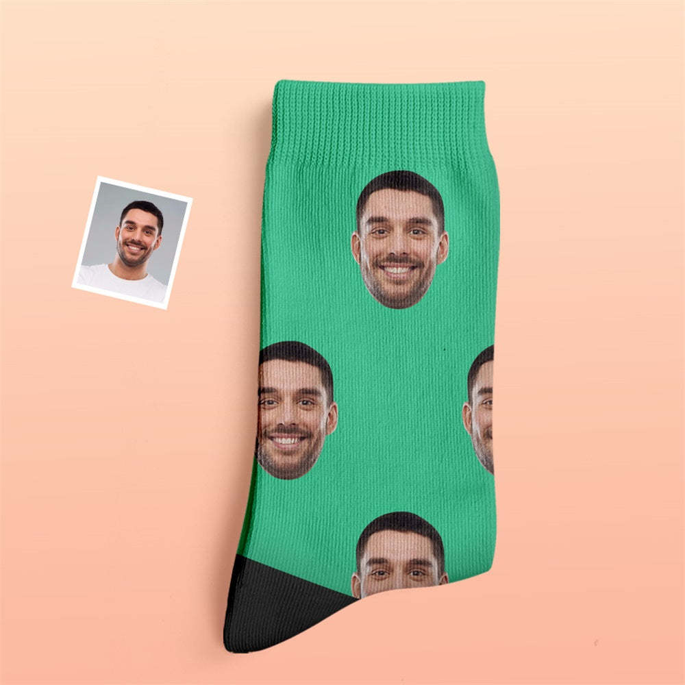 Custom Thick Socks Photo 3D Digital Printed Socks Autumn Winter Warm Socks Colorful - My Photo Socks AU