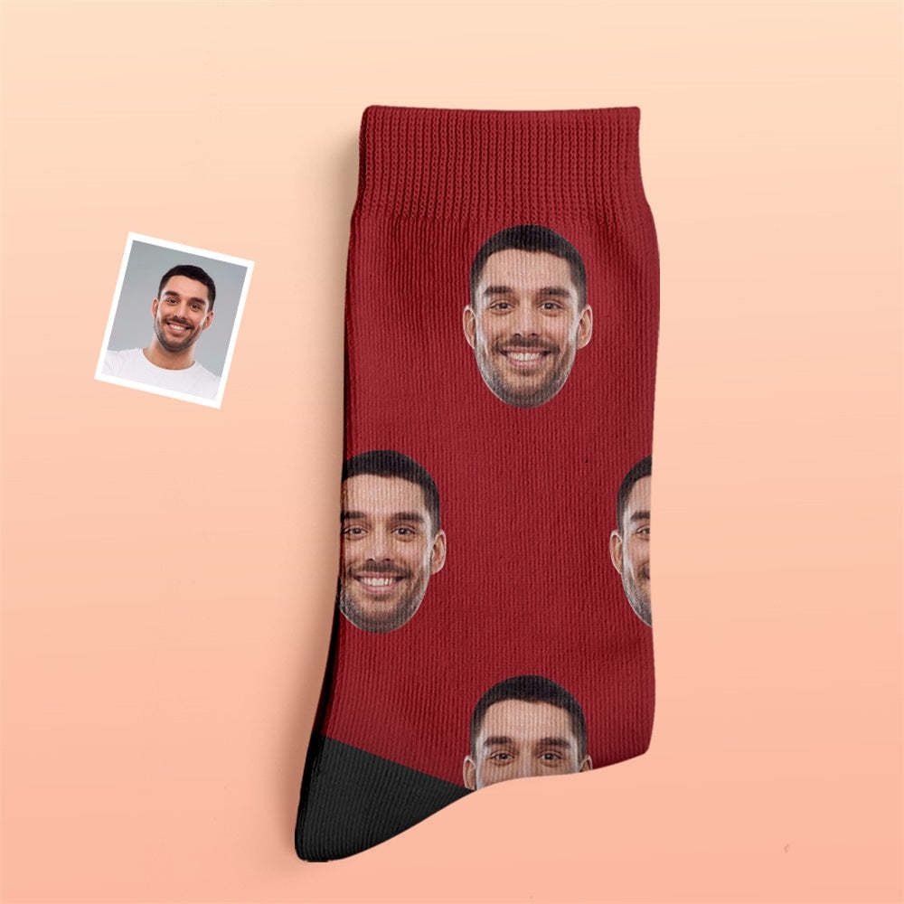 Custom Thick Socks Photo 3D Digital Printed Socks Autumn Winter Warm Socks Colorful - My Photo Socks AU