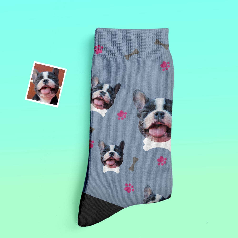 Custom Thick Socks Photo 3D Digital Printed Socks Autumn Winter Warm Socks Comfortable Dog Socks - My Photo Socks AU