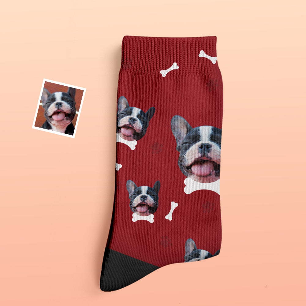 Custom Thick Socks Photo 3D Digital Printed Socks Autumn Winter Warm Socks Comfortable Dog Socks - My Photo Socks AU