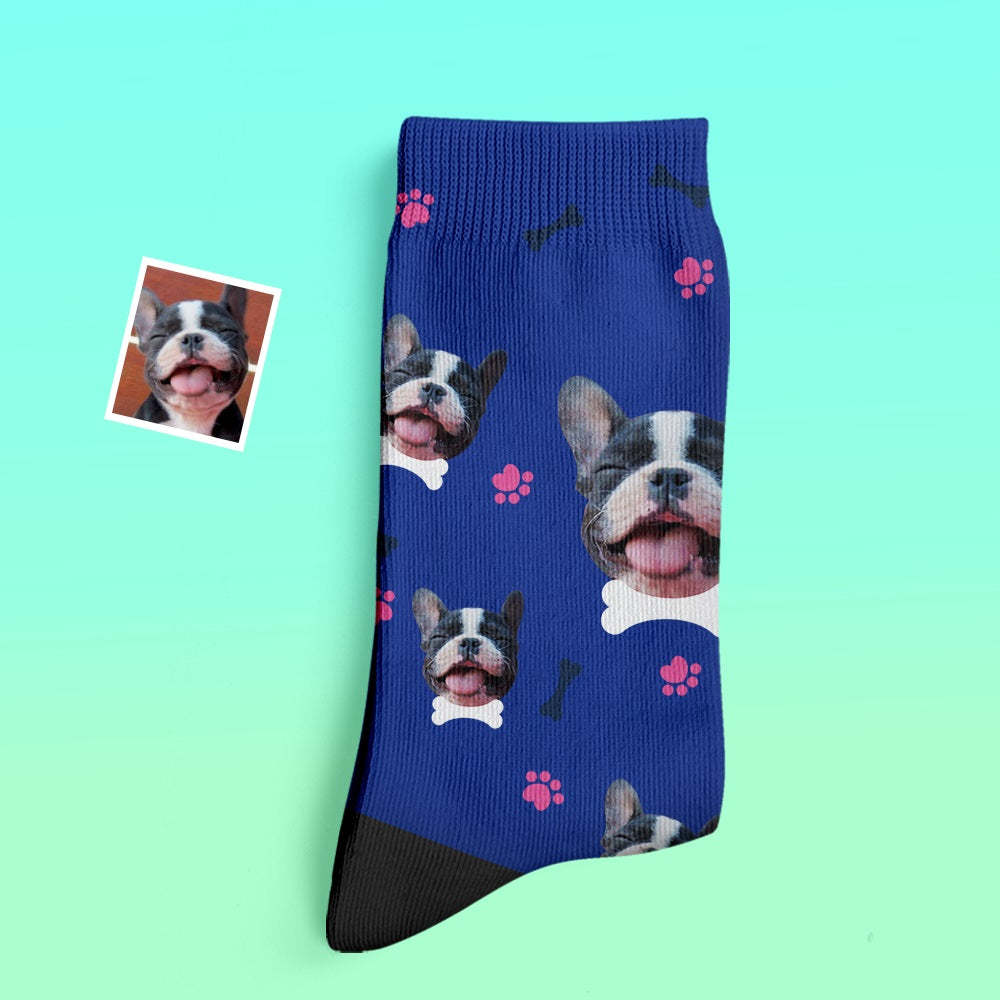Custom Thick Socks Photo 3D Digital Printed Socks Autumn Winter Warm Socks Comfortable Dog Socks - My Photo Socks AU