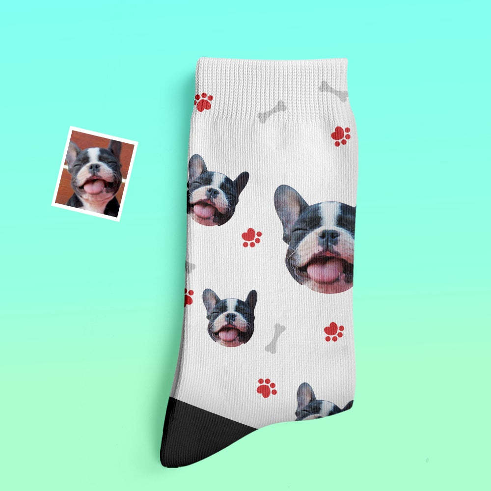 Custom Thick Socks Photo 3D Digital Printed Socks Autumn Winter Warm Socks Comfortable Dog Socks - My Photo Socks AU