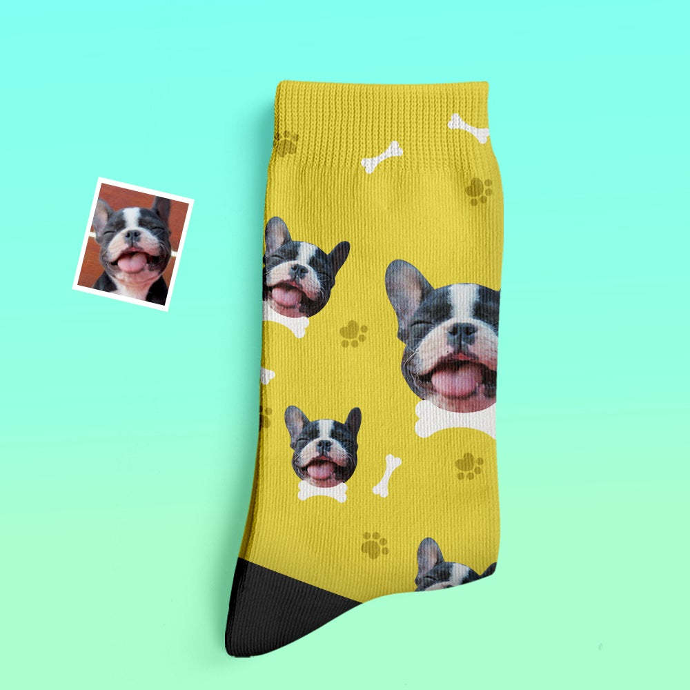 Custom Thick Socks Photo 3D Digital Printed Socks Autumn Winter Warm Socks Comfortable Dog Socks - My Photo Socks AU