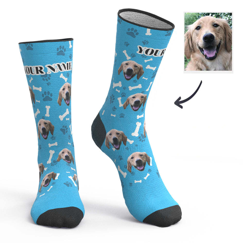 Custom Breathable Face Socks Dog Face Socks