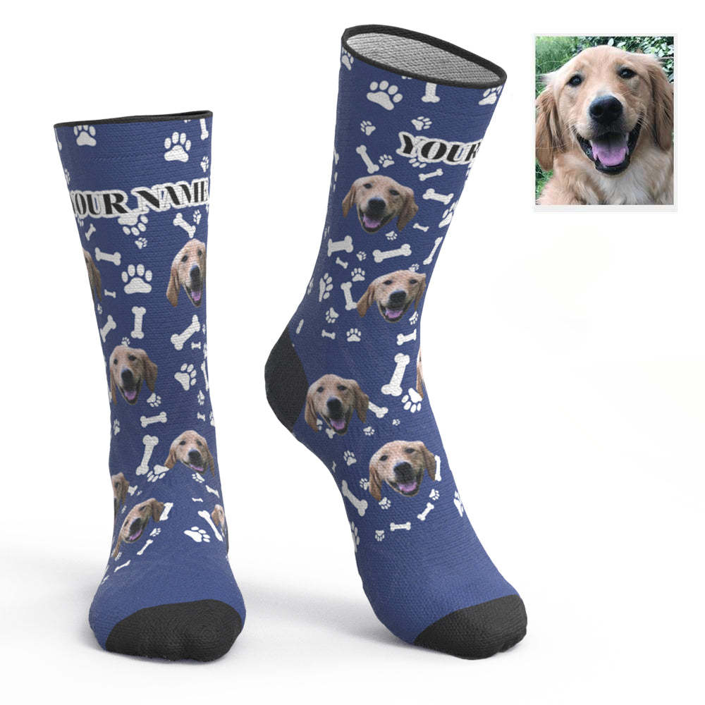 Custom Breathable Face Socks Dog Face Socks