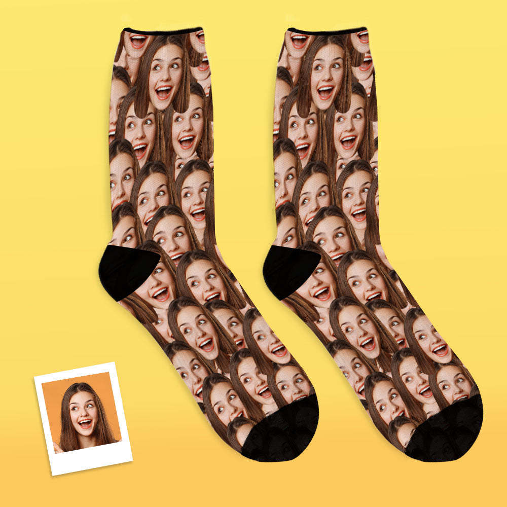 Custom Photo Socks Mash Face With Your Text