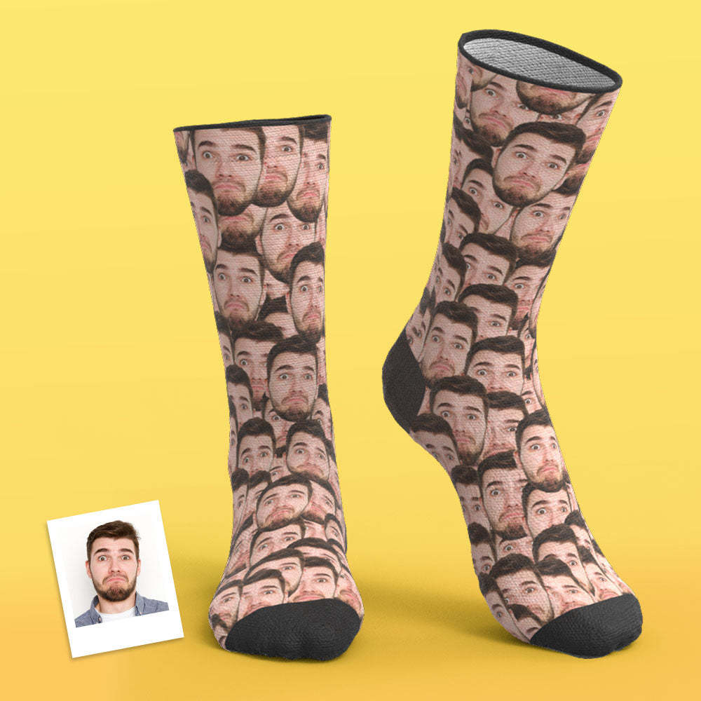 Custom Photo Socks Mash Face With Your Text