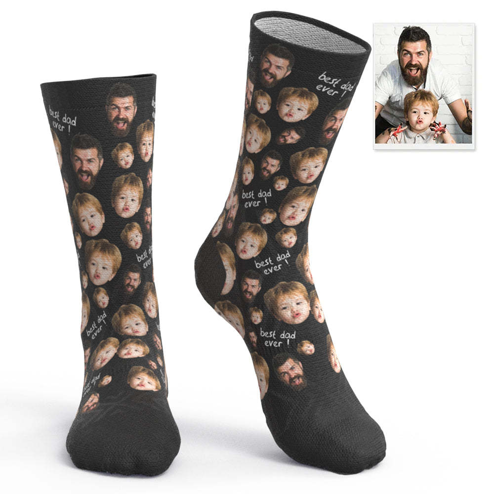 Custom Face Socks To The Best Dad