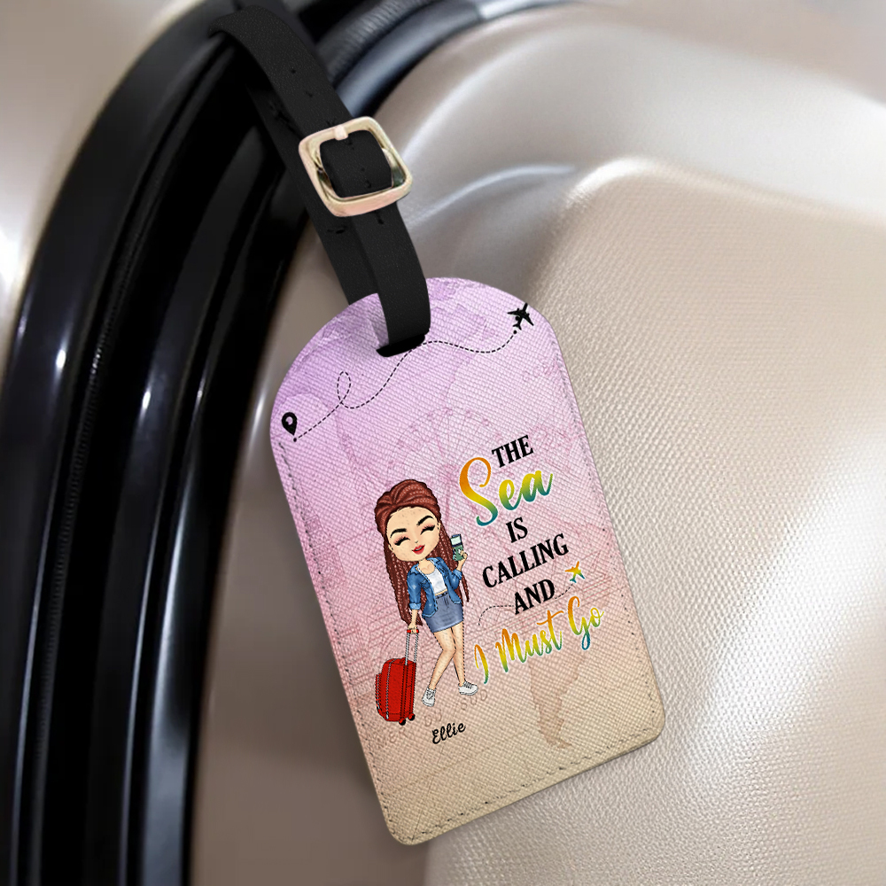 Personalized Luggage Tag Just A Girl Boy Who Loves Traveling Gift For Traveling Lovers - MyPhotoSocksAu