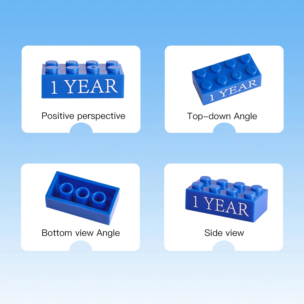 Building Block Gifts Custom Text Induction Gift Company Age Building Blocks Multi-Color Different Size Building Block Gifts - MyPhotoSocksAu