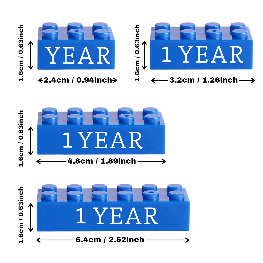Building Block Gifts Custom Text Induction Gift Company Age Building Blocks Multi-Color Different Size Building Block Gifts - MyPhotoSocksAu