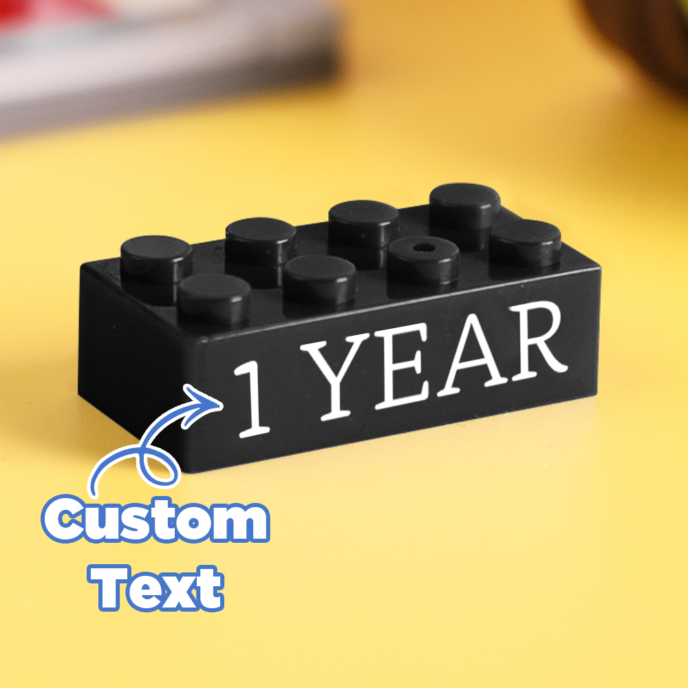 Building Block Gifts Custom Text Induction Gift Company Age Building Blocks Multi-Color Different Size Building Block Gifts - MyPhotoSocksAu