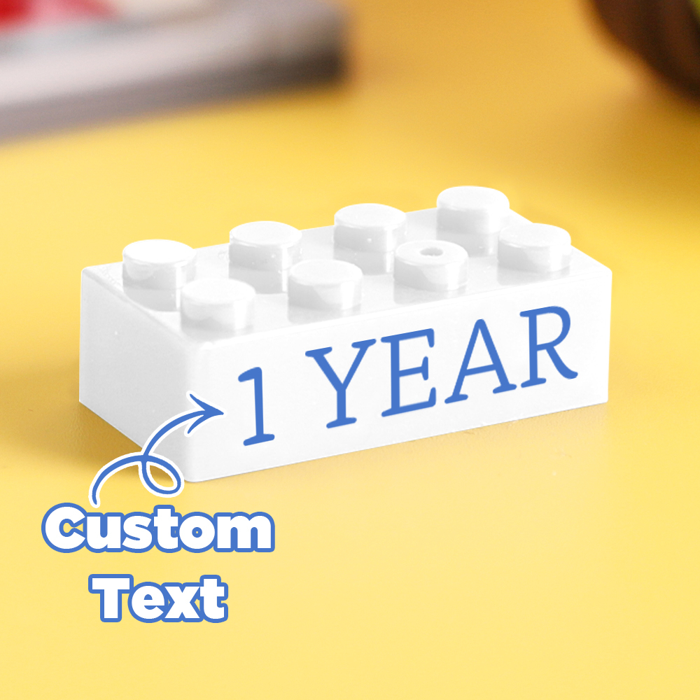 Building Block Gifts Custom Text Induction Gift Company Age Building Blocks Multi-Color Different Size Building Block Gifts - MyPhotoSocksAu
