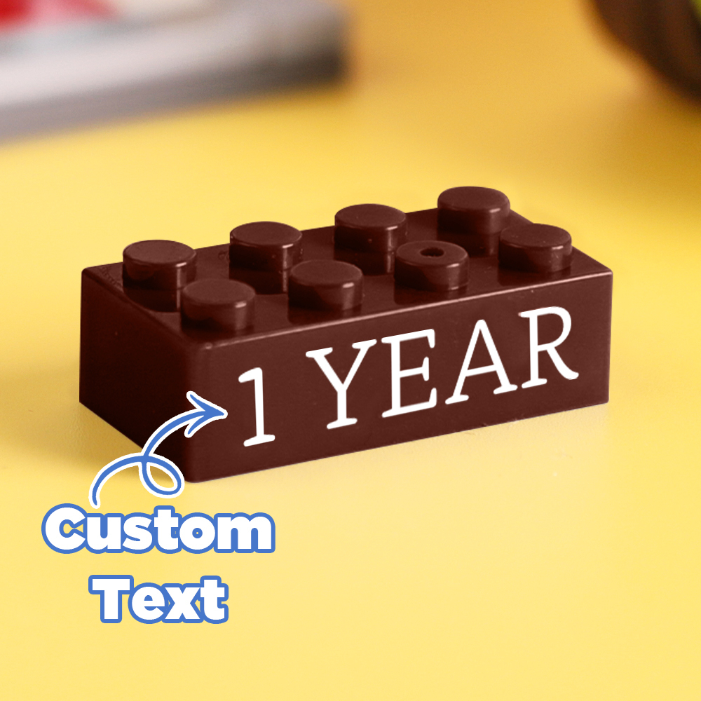 Building Block Gifts Custom Text Induction Gift Company Age Building Blocks Multi-Color Different Size Building Block Gifts - MyPhotoSocksAu