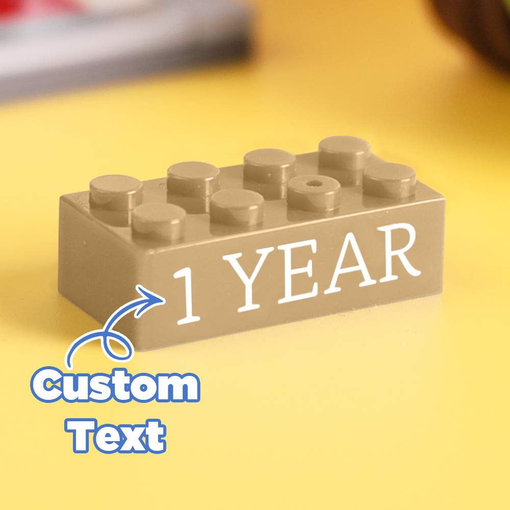 Building Block Gifts Custom Text Induction Gift Company Age Building Blocks Multi-Color Different Size Building Block Gifts - MyPhotoSocksAu