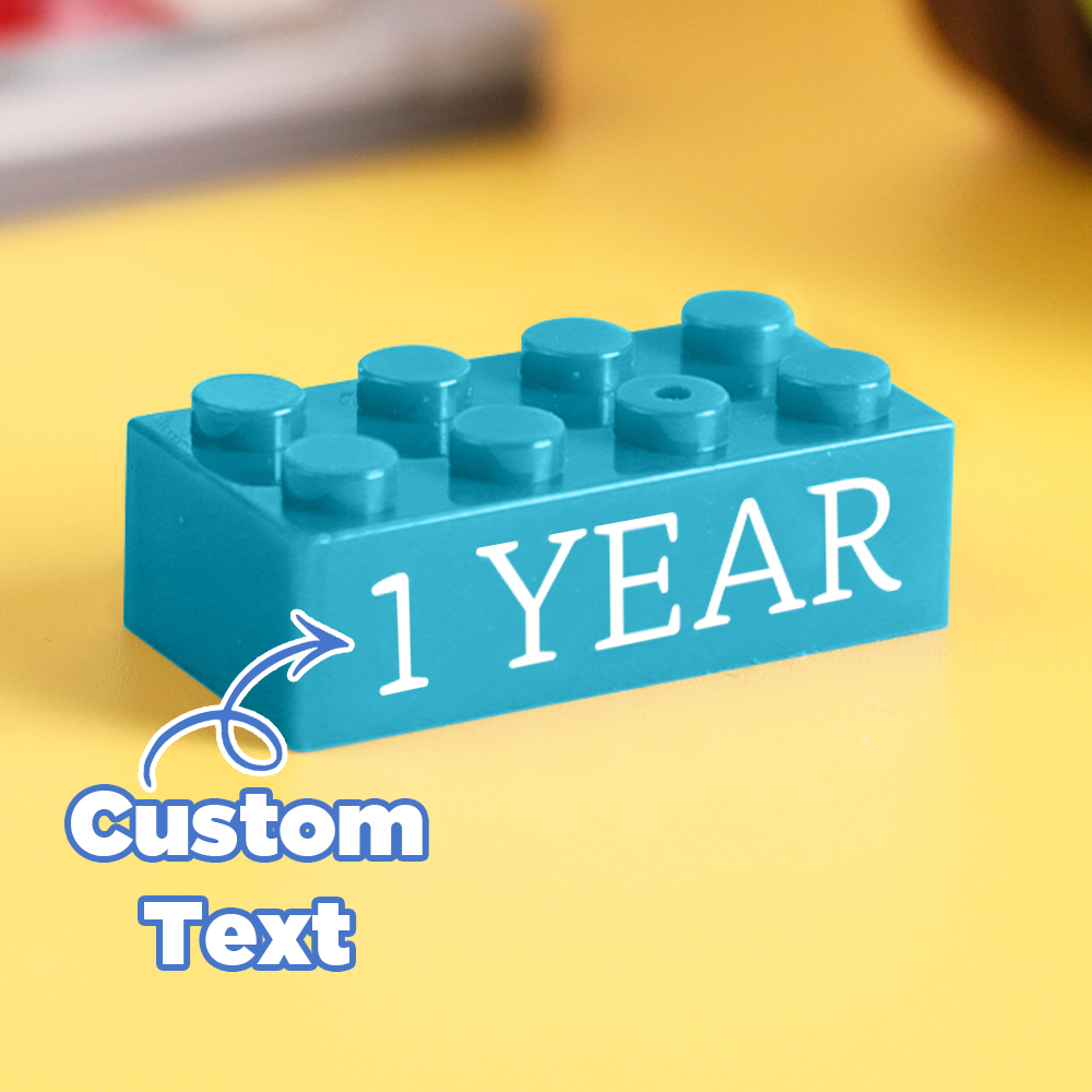 Building Block Gifts Custom Text Induction Gift Company Age Building Blocks Multi-Color Different Size Building Block Gifts - MyPhotoSocksAu
