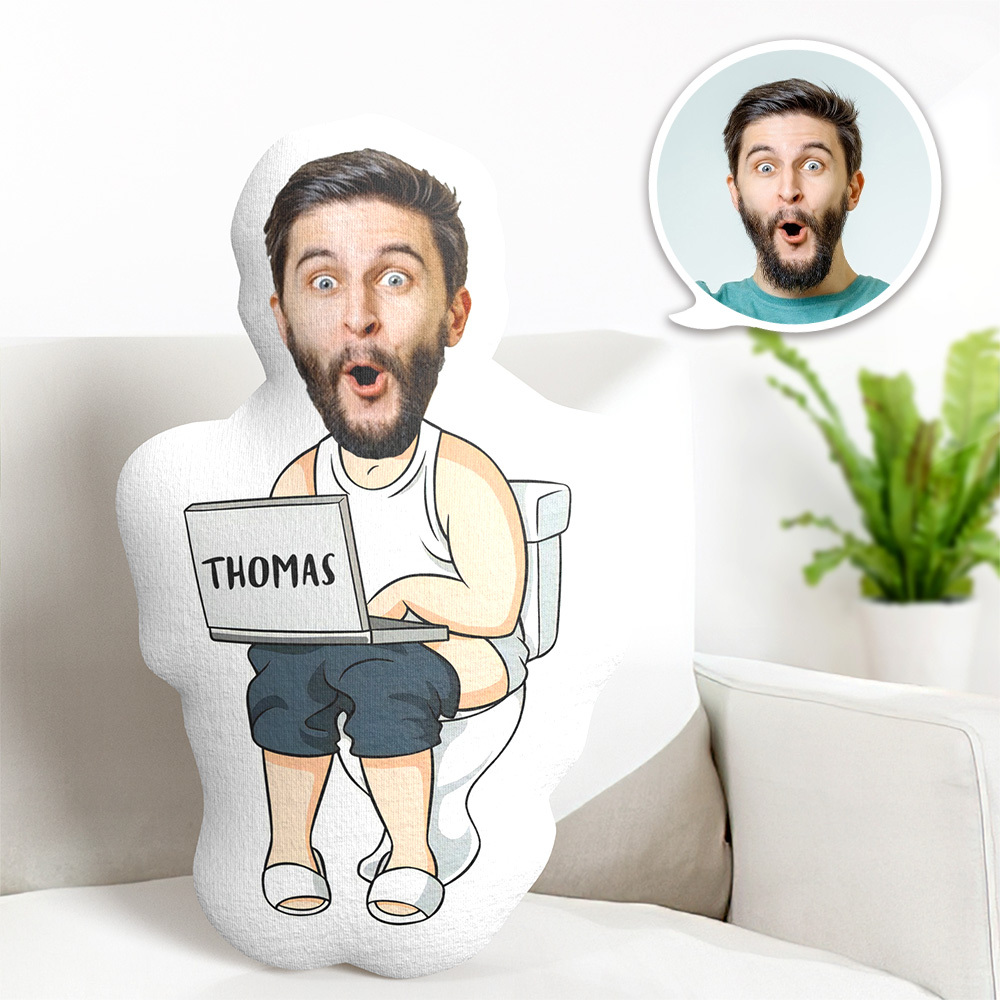 Custom Funny Face Photo Pillow Funny  Doing Pillow - MyPhotoSocksAu