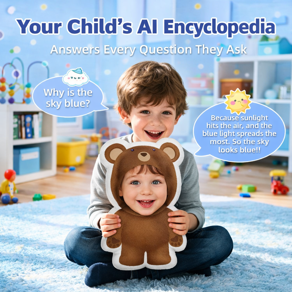 AI Talking Interactive Pillow, Smart Storytelling Singing Minime Pillow Gift , Educational Emotional Companion, Real-Time Voice AI Toys for Kids Age 3+ - MyPhotoSocksAu