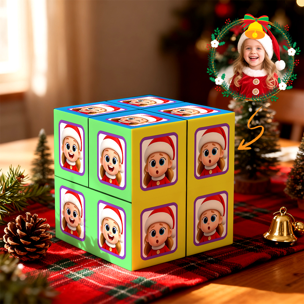 Custom Photo Rubic's Cube Infinity Photo Cube Folding Couple Photo Cube Gifts For Christmas Gifts