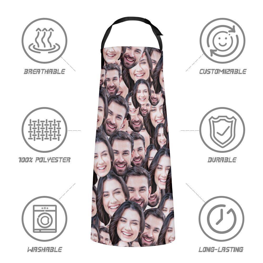 Custom Face Mash Photo Apron Mother's Day Gifts