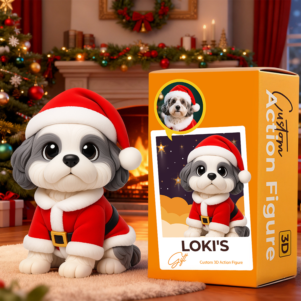 Create Your Own 3D Christmas Action Figure Custom Desk Buddy Personalized Holiday Gift Idea - MyPhotoSocksAu