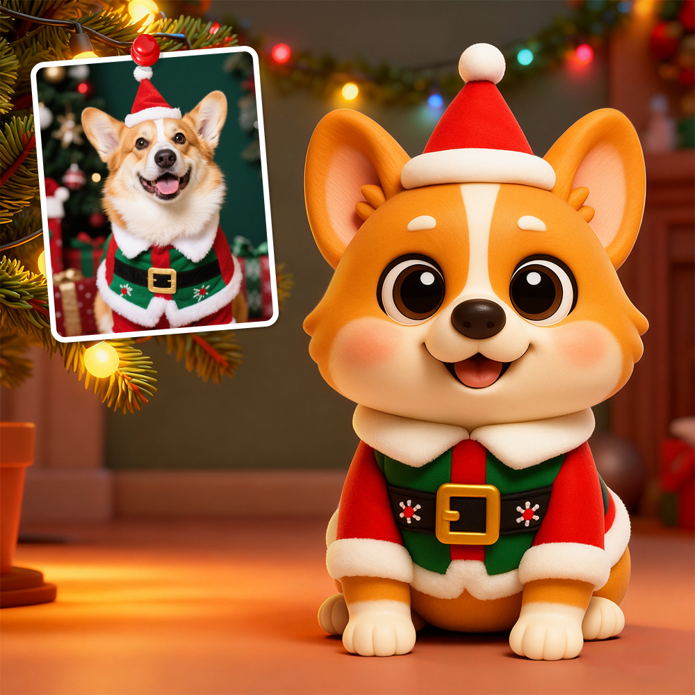 Create Your Own 3D Christmas Action Figure Custom Desk Buddy Personalized Holiday Gift Idea - MyPhotoSocksAu