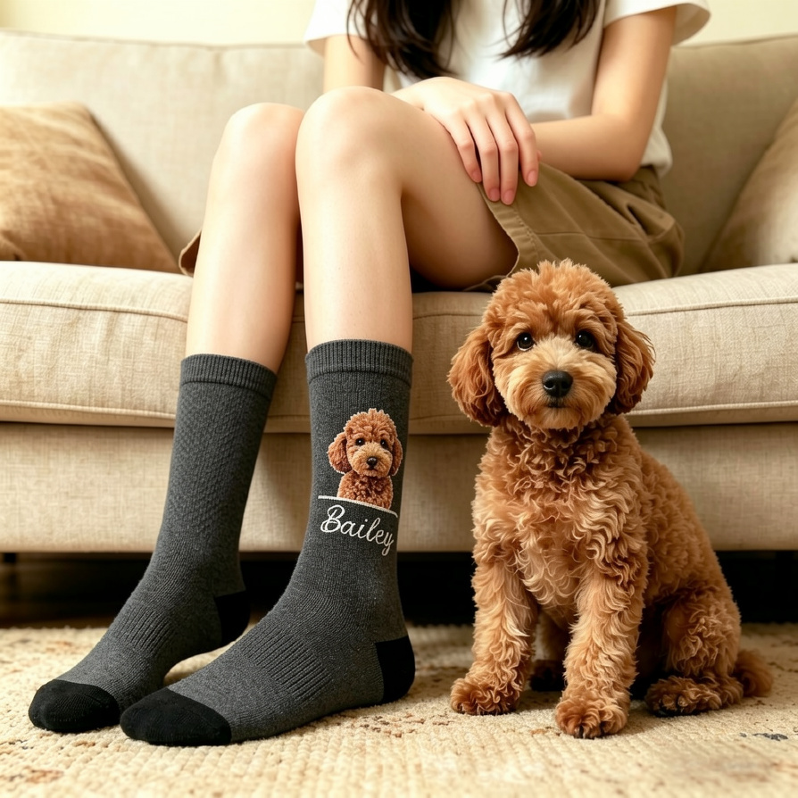 Custom Pet Photo Socks, Personalized Pet Socks, Custom Dog Socks, Mothers Day Gifts, Cat/Dog Dad Gifts, Dog Face Socks, Pet Lovers Gift - MyPhotoSocksAu