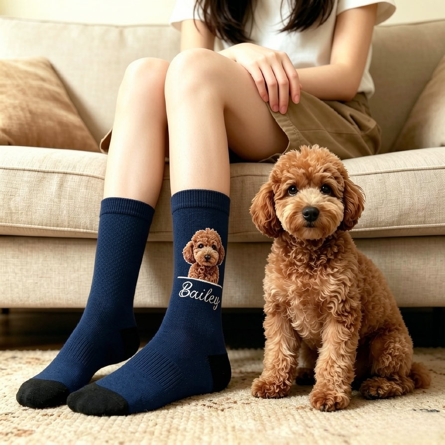 Custom Pet Photo Socks, Personalized Pet Socks, Custom Dog Socks, Mothers Day Gifts, Cat/Dog Dad Gifts, Dog Face Socks, Pet Lovers Gift - MyPhotoSocksAu