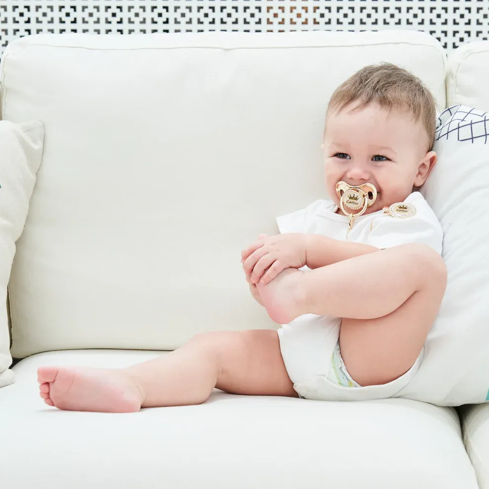 Personalized Name Exquisite Handmade Pacifier Gift for Your Little One - MyPhotoSocksAu