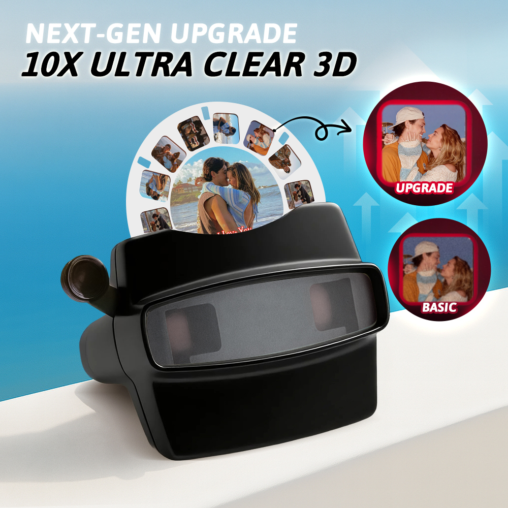 Custom 3D Viewfinder and Reel Personalized Gift with your own photos Text and Photo Viewer Multiple Films Available