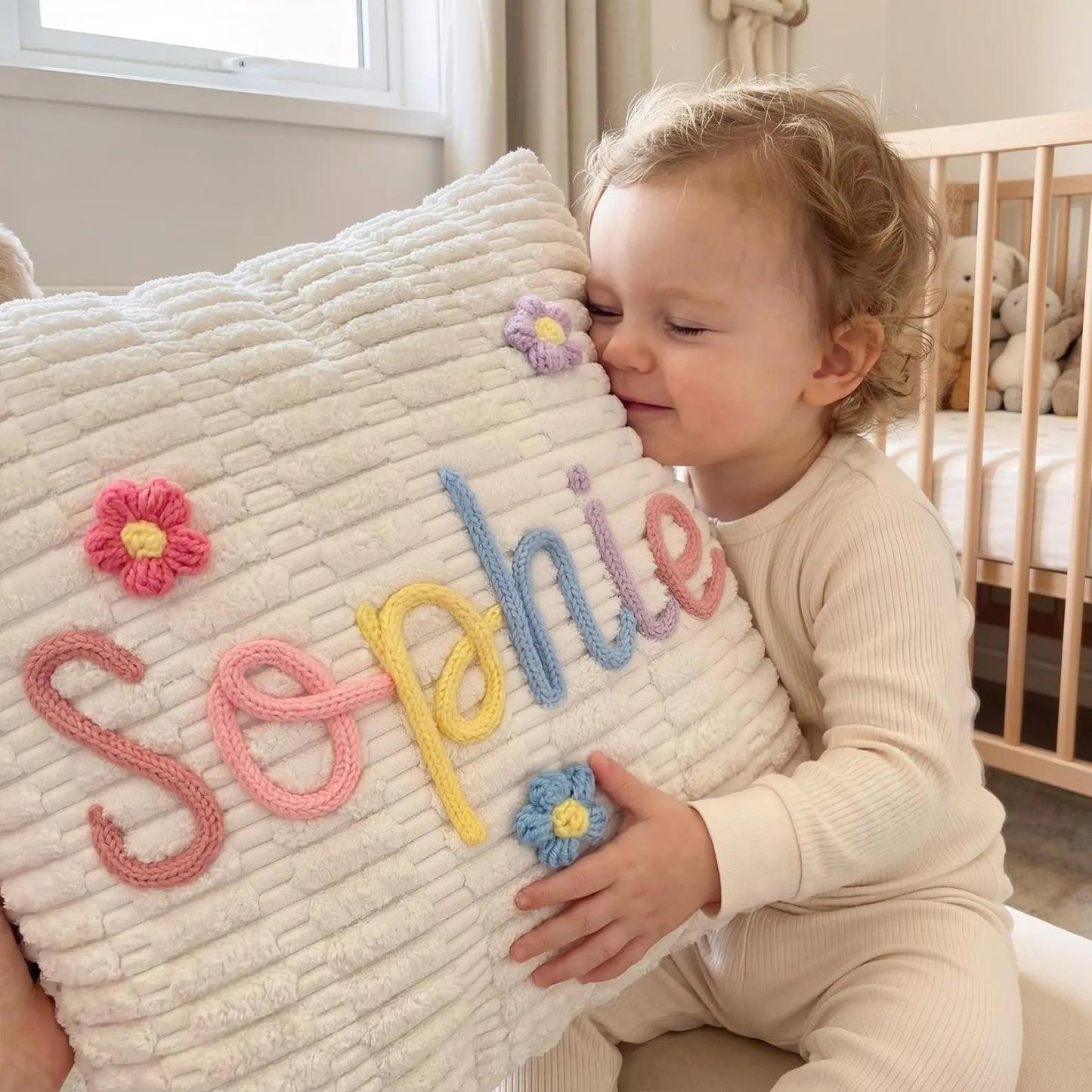 Personalized Kids Name Pillow Nursery Decor - MyPhotoSocksAu