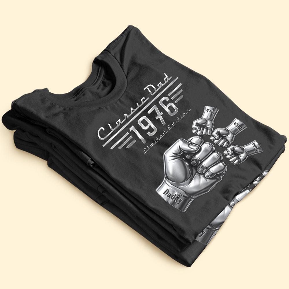 Classic Car Style Dad Shirt - Personalized Gifts For Dad - MyPhotoSocksAu
