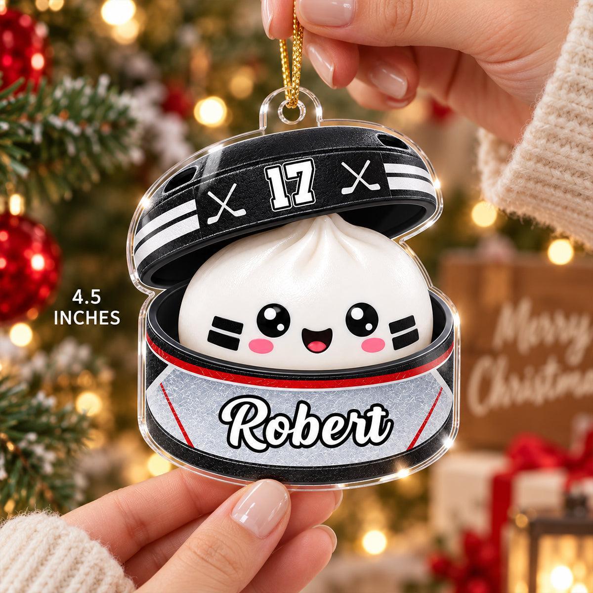 Custom Ball Games Dumpling Squishy Style - Personalized Acrylic Ornament - Christmas Gift for Daughter, Son, Grandkids - MyPhotoSocksAu