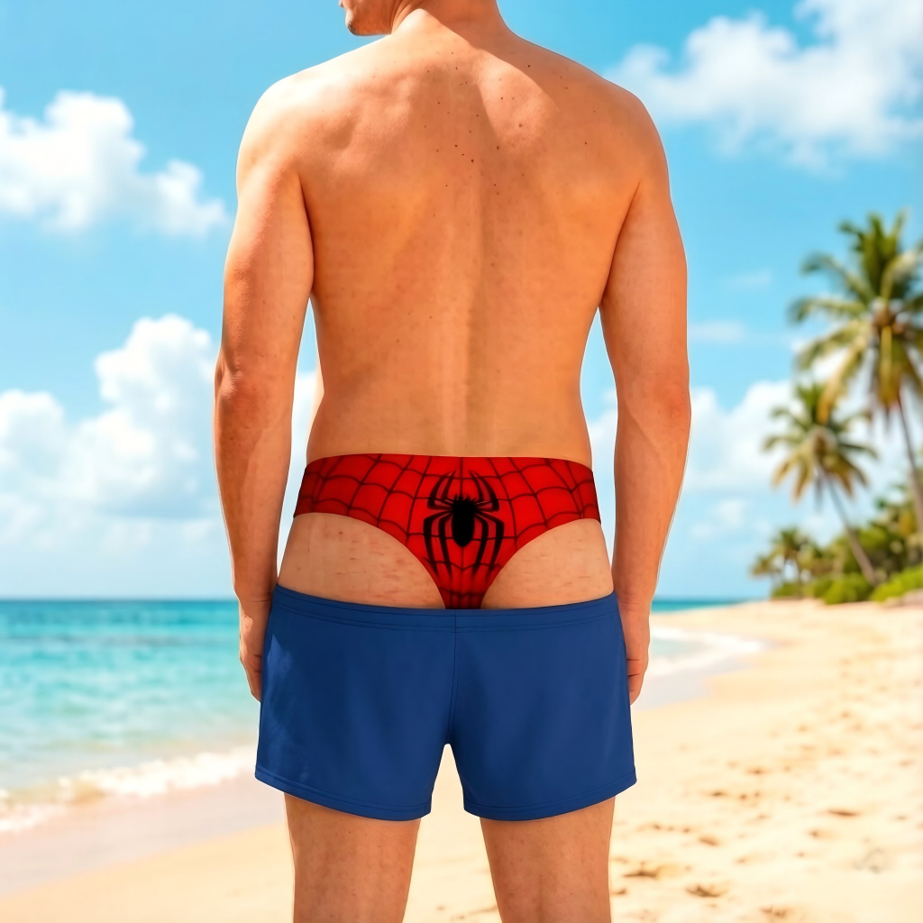 Custom Funny Men Swim Trunks Novelty Optical Illusion Swim Shorts Funny Novelty Party Board Shorts Gift for Husband Boyfriend - MyPhotoSocksAu