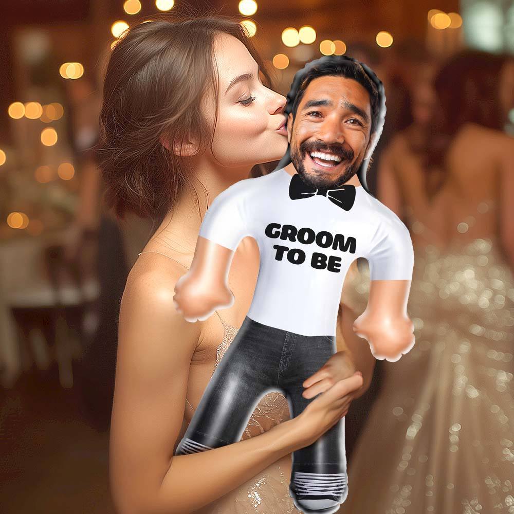 Personalized Groom to Be Blow Up Dolls Custom Funny Inflatable Doll for Wedding Gift - MyPhotoSocksAu