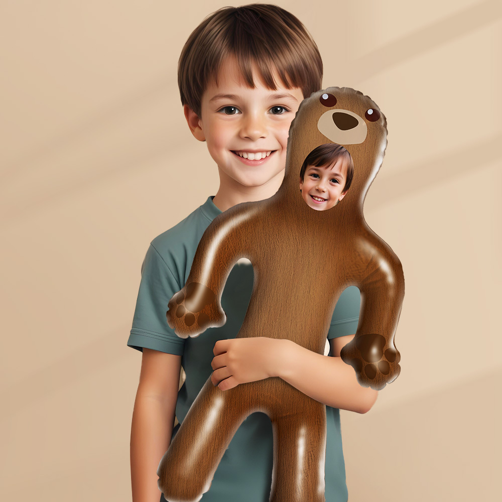 Custom Inflatable Minime Cute Bear Balloon For Kids Personalized Air Minime Doll - MyPhotoSocksAu