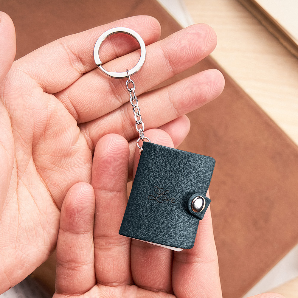 Personalized Photo Album Keychain - Personalized Gift for Him, Her, Gift for Dad Handmade Gift, Boyfriend Birthday Gift, Valentines Day Gift - MyPhotoSocksAu