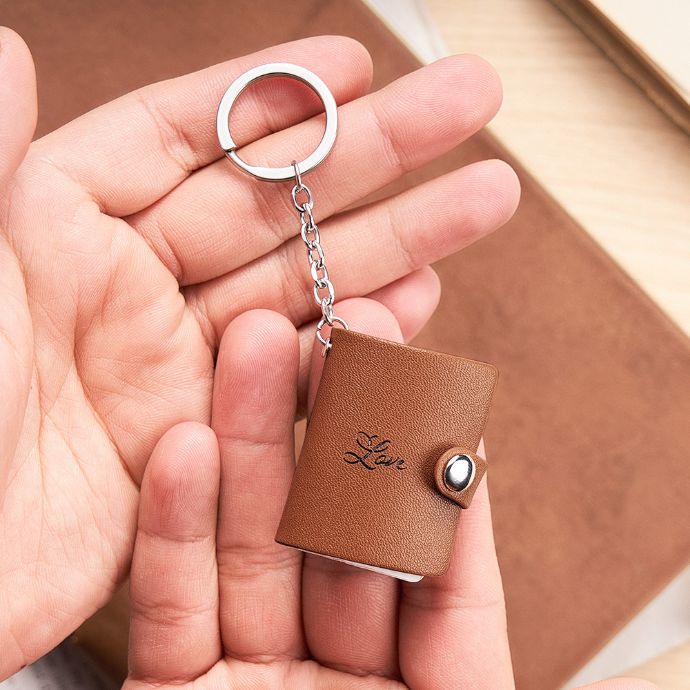 Personalized Photo Album Keychain - Personalized Gift for Him, Her, Gift for Dad Handmade Gift, Boyfriend Birthday Gift, Valentines Day Gift - MyPhotoSocksAu