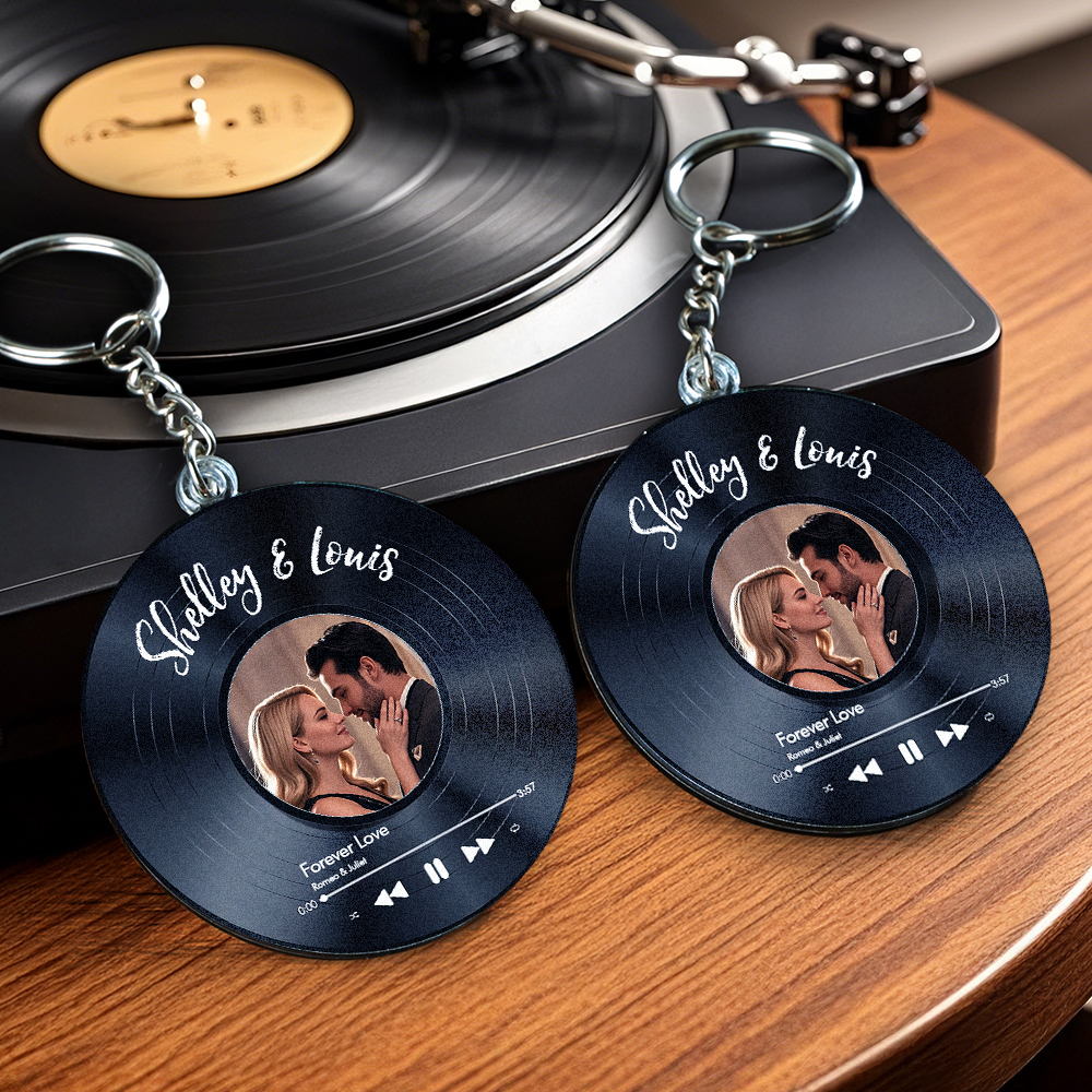 Custom Your Favorite Song - Personalized Acrylic Keychain - MyPhotoSocksAu