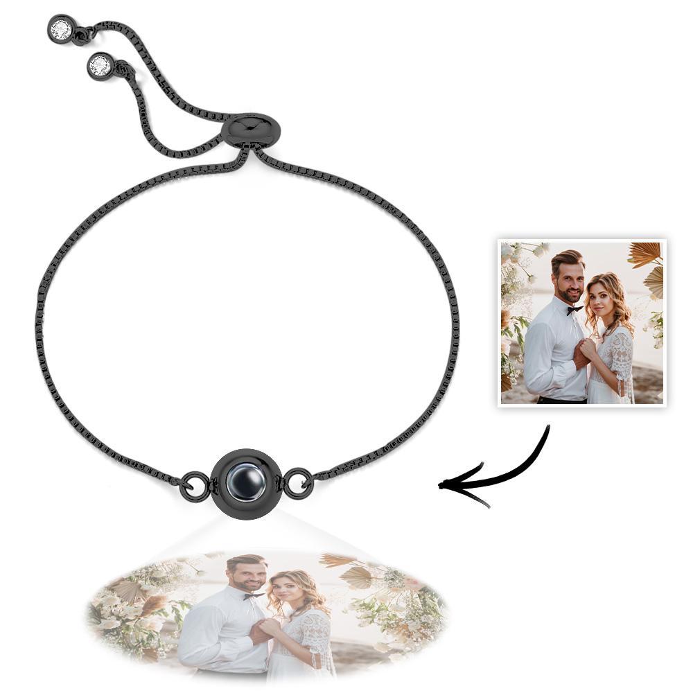 Photo Projection Bracelet Personalized Adjustable  Bracelet Sweet Cool Anniversary Gift for Her - MyPhotoSocksAu